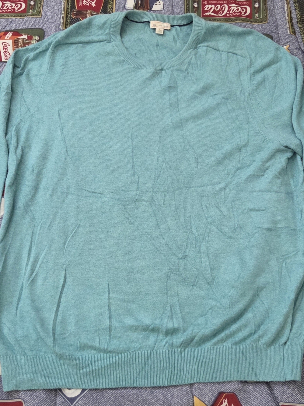 GAP Light Teal Crewneck Sweater